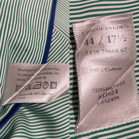 Eton signature twill slim fit dress shirt 44 / 17.5 - Picture 7 of 14